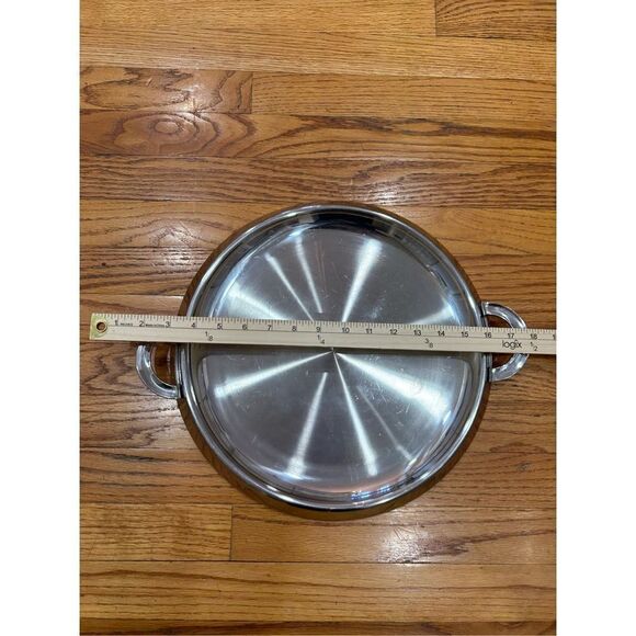 Vintage 1980’s Dansk International Metal Stainless Steel Aluminum Heavy Serving - Picture 4 of 6